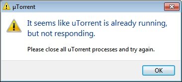 Дело о загадочном сбое: «It seems like uTorrent is already running…»