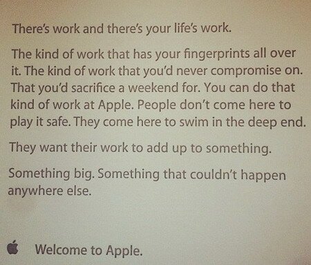 Apple: There's your life's work