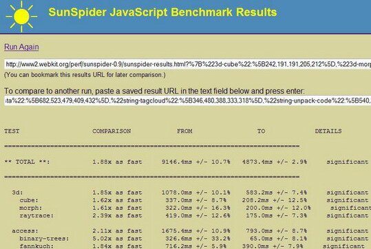 SunSpider JavaScript,   -   ?