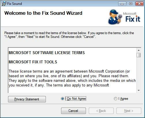 Windows Vista: как устранить проблемы со звуком после установки пакета обновления?