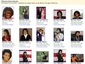 Google Image vs. Michelle Obama, или Включает ли свобода слова свободу поиска?