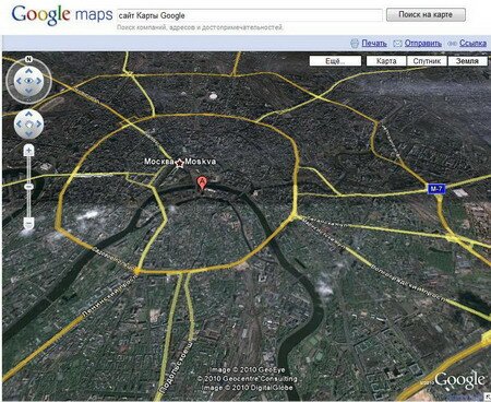 Как пользоваться режимом «Земля» в Google maps?