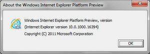 Встречайте: Internet Explorer 10 Platform Preview 1
