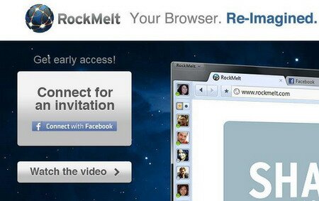 Социальный веб-браузер «не для всех», или World, Meet RockMelt!