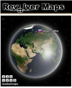Как установить на свой сайт Widget Revolver Maps?
