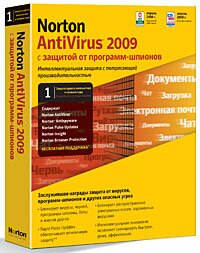 Norton AntiVirus 2009 (на 1 ПК). Лицензия на 1 год