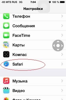 Как очистить кэш интернет-файлов iOS-браузера Safari?