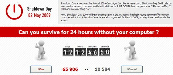 А вам слабО прожить без ПК 24 часа, или Что такое Shutdown Day?